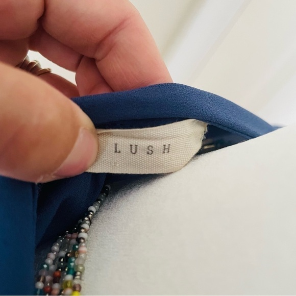 ✨ LUSH Women's Soft Blue Wrap Dress – Size M ✨ - Picture 10 of 11